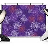 Purple Halloween Backdrop 8x6ft Red Black White Net Halloween Photography Backdrop Fabric Photoshoot Background Tapestry Banner for Birthday Baby Shower Decoration Party Video Photo Studio Props