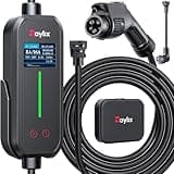 2026 Upgraded Level 1&2 Portable EV Charger, 8-16Amp Adjustable Current & Timer, 110V–240V, NEMA 5-15 & 6-20 Plug, 21Ft EV Charging Cable, J1772 Electric Car Charger for All PHEV/EV Charging Cord