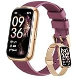 Fitness Trackers for Women Smart Watch: Fitness Tracker with 24/7 Heart Rate Monitor SpO2 Sleep Step Tracker, Pedometer Fitness Smart Watches for Women with 5ATM Waterproof for iPhone Android 2 Bands