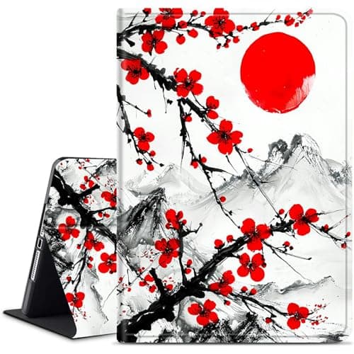 Dikoer for Samsung Galaxy Tab S9 FE 10.9 Inch/S9 11 Inch 2023 (SM-X510/X516B/X710/X716B) Tablet Case, Slim KickstandStand Leather Smart Cover with Auto Wake/Sleep, Red Sunset Plum