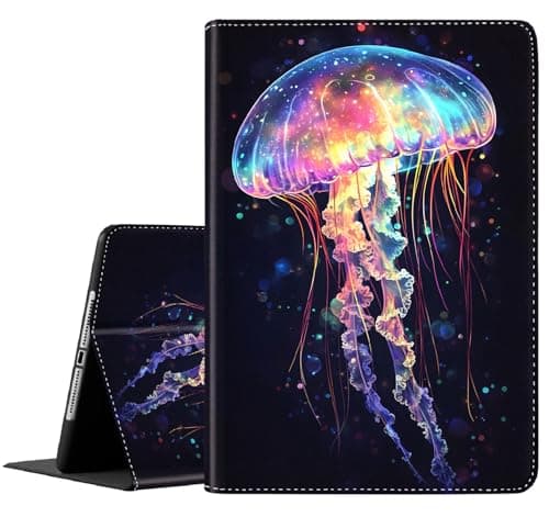 FDHHKJUKO Case for iPad Mini 5/4/3/2/1, Slim Folding Stand Cover with Auto Wake/Sleep for 7.9 inch iPad Mini 1st,2nd,3rd,4th,5th Gen, Colorful Jellyfish 2