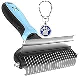 Dog Brush and Cat Brush – 2 Sided Pet Grooming Tool for Deshedding, Mats & Tangles Removing – No More Nasty Shedding and Flying Hair