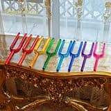 Crystal Soul Color Crystal Tuning Fork 7 Chakras Set 432Hz 16mm 8 Pieces