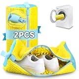 NexSphere 2 Pcs Shoe Washing Machine Bag – Reusable Laundry Shoe Bags for Sneakers, Tennis Shoes, Lightweight 160g Shoe Laundry Bags for Washer & Dryer, 360° Deep Clean with Self-Locking Zipper