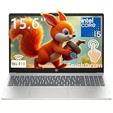HP 15.6" FHD Touchscreen Laptop 2026, Intel i5-1334U, 8GB RAM, 512GB SSD, Long Battery Life, Portable for Students & Business, Office 365, Numeric Keypad, Fast Charge, Windows 11 Home, Silver