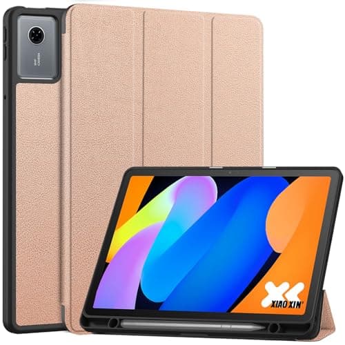 DWaybox Case for Motorola Moto Pad (2026) 11.0 inch 2026 Model, Shockproof Protective Cover with Kickstand, Built-in Pen Slot & Auto Wake/Sleep, Folio Matte TPU Smart Cover -Rose Gold