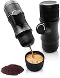 New upgrade Portable Espresso Machine, Travel Coffee Maker for Camping, Car Coffee Maker With Ground Coffee Capsule for RV, Hiking, Office