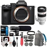 Sony a7 V Full-Frame Mirrorless Interchangeable Lens Camera - Body Only Bundle with Sony FE 50-150mm f/2 GM Full Frame Camera Lens (E-Mount) + 64GB Card + Camera Bag + Accessories