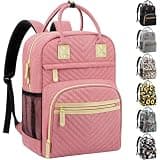 Tenot Baby Diaper Bag Backpack Tote for Women Large Capacity with Insulated Pockets Multifunctional Waterproof Diaper Bags For Baby Girl Boy Mama Maternity Travel Bag Pink