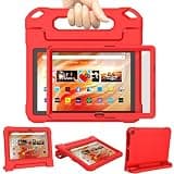DJ&RPPQ Kids Case,EVA Strong Anti Drop is Suitable for 10 inch Tablet. Not Compatible with Ipad 10in Tablet Red