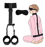 Sex Furniture Sex Hand Cuff Bracelets Fuzzy Handcuffs Hand Cuff Set for Adults Grownups Bedroom Bondaged Tie Downs Kit Sex Tie Up Set Women Bed Restraints Belts for Wrists and Ankles Yoga Sweater F24