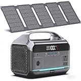 DARAN Portable Power Station with 60W Solar Panel Included, 288Wh LiFePO4 Battery, 350W (600W Peak), 7-Port Design, 2.1Hrs Fast Charing Solar Generators for Home, Outdoor Camping