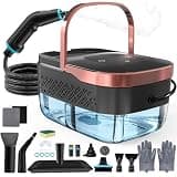 Kapebow Steam Cleaner, 4 Bar High Pressure Steamer with 6-Level Adjustable, 15s Heat-Up, 1250ML Large Tank, 7ft Extended Hose, 18 pcs Accessories for Home, Car, Tile, Grout, Grease