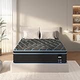 Queen Size Mattress,10 Inch Hybrid Mattress, Individually Pocketed Innerspring, Medium Firm