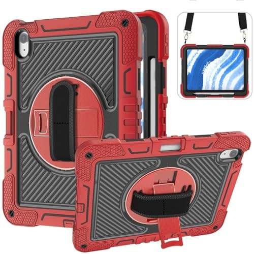Anti-Yellowing Tablet Case Shockproof Protective Cover 360 Degree Rotating Stand Case Compatible with iPad Air 6 11"/Air 5 10.9"/Air 4 10.9" Tablet Case co