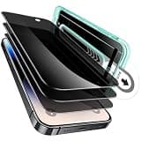 ESR 3 Pack for iPhone 16 Pro Privacy Screen Protector, Anti-spy Tempered-Glass Privacy Screen Protector with Flawless Fit Tray, Micro-curved Edges, Case Friendly