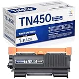 Vauodn TN450 High Yield Toner Cartridges 1 Pack Compatible Replacement for Brother TN-450 Compatible with HL-2270DW HL-2280DW HL-2230 HL-2240 MFC-7360N MFC-7860DW DCP-7065DN Printer