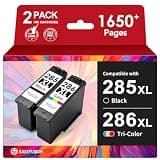 EaseFusion PG-285XL CL-286XL Replacement for Canon 285 and 286 Ink Cartridges PG-285 CL-286 PG285 Compatible with Canon PIXMA TS7720 TS7722 TR7820 Printer (Black, Color, 2-Pack)