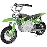 Razor MX400 Dirt Rocket Electric Bike for Kids Ages 8+, 140 Pounds Max Weight, Green – 24-Volt Battery, up to 14 Mph, 30-Minute High Speed Ride Time, Twist-Grip Throttle, 12-Inch Pneumatic Tires