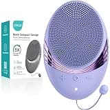 COSLUS FBS01 Facial Cleansing Brush Face Scrubber: Portable Silicone Waterproof Rechargeable Face Wash Brush, 5 Cleansing Modes, Electric Deep Cleaning for Men & Women, Removing Blackhead Exfoliating