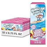 Hawaiian Punch Lemon Berry Squeeze Juice Drink, 6.75 fl oz boxes, 32 Count (4 Packs of 8), Ready-to-drink, On-the-go, Caffeine-free, Carbonation-free, Gluten-free, Excellent Source of Vitamin C