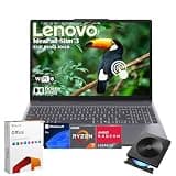 Lenovo IdeaPad Slim 3 Laptop 15.3" 2K WUXGA IPS Touchscreen, Lifetime MS Office, AMD Ryzen 7 170, 24GB RAM, 1TB SSD, Radeon 680M Graphics, w/External DVD Drive, Win 11Pro, for Business/Student, Grey