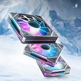 AsiaHorse AMICI-5GT RGB PC Fans, Infinity Mirror ARGB Fans HDB Bearing Fan Speeds Up to 1800 RPM with 24 LED Lights, Forward Blade Fan Compatible Motherboard Aura SYNC (Not Wireless Connection)