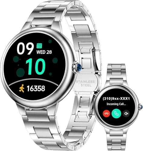 2026 DA GPT Smart Watches for Women, 1.19" AMOLED, AI Customizable Watch Face, Heart Rate/Blood Pressure/SpO2/Stress/Sleep Tracker, 107 Sports Modes Fitness Tracker, Compatible with iOS & Android