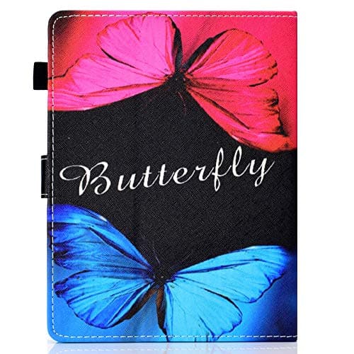 Jian Ying 10.1" Universal Tablet Pattrns Painted Leather Sheet Tab Screen Fits All 10" x 10" Butterfly Love