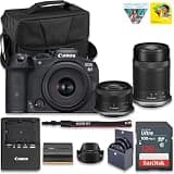 Canon EOS R7 Mirrorless Camera with RF-S 18-45mm + RF-S 55-210mm STM Lens | 32.5 MP Image Quality, 4K 60p Video, DIGIC X Image Processor, Dual Pixel CMOS AF, Professional + 128GB Card + Camera Case
