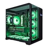 HYPER CYBER Phantom Gaming PC Desktop Computer, AMD Ryzen 9 9950X3D, GeForce RTX 5070 12GB, 32GB DDR5, 2TB SSD, Tower Fan Black, Windows 11 Home, RGB Lighting, WiFi, Ready to Use