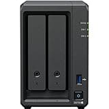DiscTech DS725+ 2-Bay NAS Server Combo with Enterprise HDD Storage, 4GB DDR4 RAM, 2.5GbE LAN, USB 3.2 (56TB) 2x28TB
