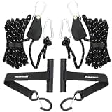 Kayak Tie Down Straps Kit – Bow & Stern Loops, Heavy Duty Ratchet Straps, Anchor Points & Secure Tying Kit for Canoes, Kayaks, Paddleboards, and Watercraft