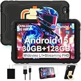 2026 Tablet 10 inch Android 15 Tablets 30GB+128GB+1TB Expand, 8000mAh Octa-Core Eletronic Tablet with Drop-proof Case, Gemini AI, HD IPS Display, GPS, 5G WIFI,Split-screen, Widevine L1 -Metal Black