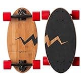 Eggboards Mini Longboard Cruiser Skateboard Complete | 19'' x 9'' | Portable Bamboo Cruiser Board. Easy to Carry, Smooth to Ride. Short Long Boards Skateboards for Adults, Beginners, Kids Skateboard.