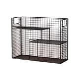 CFGH6FDF Desktop Industrial Style Iron Bookshelf Large Capacity Multipurpose Home Organizer Rack Freestanding Book Shelf
