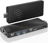 OuuOee Mini PC Stick Fanless, Celeron J4105, 8GB RAM 128GB Storage, Micro Computer Stick Supports 4K 60HZ HDMI (J4105 8+128)
