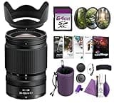 Nikon NIKKOR Z 24-105mm f/4-7.1 Lens for Z-Mount Full-Frame Mirrorless Cameras, 0.5X Close-Up Magnification, Lightweight Travel Zoom Bundle