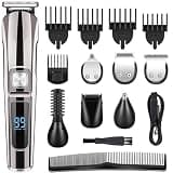DAXXIN Hair Cutting Tool, Professional Hair Trimmer Waterproof 6 in 1 Hair Clipper Electric Hair Cutting Machine Beard Trimer Body Men Haircut