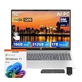 HP OmniBook 5 16" WUXGA Touchscreen AI PC Laptop, Intel Core Ultra 5 225U, 16GB LPDDR5x, 1.5TB Storage (512GB SSD+1TB Docking Station), Intel Graphics, FHD Camera, Wi-Fi 6, Win 11 Pro, Silver
