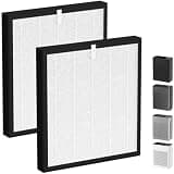 LemonQueen TZ-K2 Replacement Filter Compatible with ToLife Air Puri-Fier Filter TZ-K2-A, 3-in-1 H13 HEPA with Activated Carbon and Pre-Filter, 2 Pack