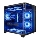 HYPER CYBER Pulse Gaming PC, Desktop Computer, AMD Ryzen 7 7800X3D, GeForce RTX 5050, 64GB DDR5, 4TB SSD, 240 ARGB Liquid Cooler, Windows 11 Home, RGB Lighting, WiFi, Ready to Use