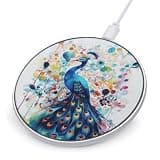 Color Peacock Wireless Charger, Fast Charging Pad