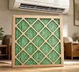 4 Pack 20x20x1 Nested Fiberglass Air Filter, Disposable AC Furnace HVAC Air Filter Replacement,30-Day Long-Lasting Performance, Heavy-Duty One-Piece Chipboard Frame