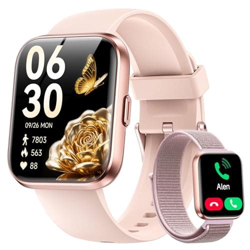 WMK Smart Watches for Women (Android/iPhones), 1.83" HD Alexa Built-in Smart Watch with Calls/Reminders/Messages