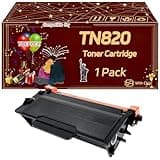 TOEPPEX TN820 Toner Cartridge Compatible for Brother HL-L5100DN HL-L5200DW HL-L5200DWT HL-L6200DW Printers, Accurate Imaging Rich Color, High Yield 3000 Pages (1 Pack Black)
