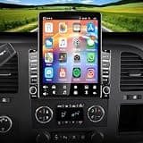 2+64G Double Din Car Radio Upgrade for Chevy Silverado 1500 2500 3500 2007-2014 Stereo Replacement Head Unit w/Wireless CarPlay Android Auto 9.7'' Touch Screen Audio Receiver Bluetooth GPS WiFi