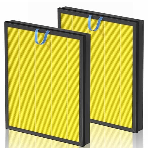 Improvedhand Vital 200S Replacement Filter for LEVOIT Vital 200S/Vital 200S-P Smart Air Purifier, True Grade High-Efficiency Materials with Activated Carbon Filter, 2 Pack, Pet Aller-gy Filter