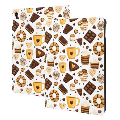 Chocolate Donut Cake Print Compatible with ipad air 3rd Generation Case, Cute Tablet Cases Compatible with ipad 10.5 Case Cover, Auto Wake/Sleep, Folio Stand