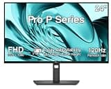 Dell Pro P Series 24" FHD IPS Monitor, 5ms Response Time, Swivel/Height/Pivot/Tilt, Anti-Glare, Flicker Free, VESA Mount (100 x 100mm), HDMI, DisplayPort, Dark Gray Color